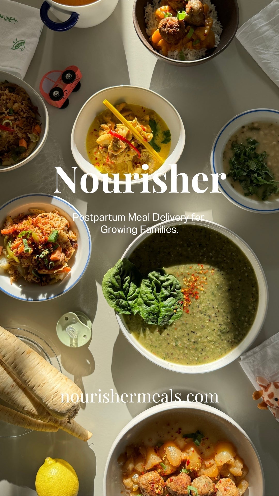 "Having nourishing meals ready in the freezer made those first weeks so much easier."